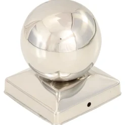 Clôtures & Barrières-vidaXL Bouchons de poteau 6 pcs Globe final Acier inoxydable 91x91 mm