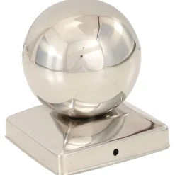 Clôtures & Barrières-vidaXL Bouchons de poteau 6 pcs Globe final Acier inoxydable 91x91 mm