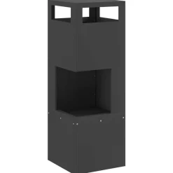 vidaXL Braise Noir 35 x 35 x 100 cm Acier