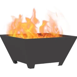 vidaXL Braise Noir 60 x 60 x 30 cm Acier
