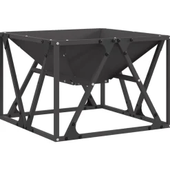 vidaXL Braise Noir 50 x 50 x 35 cm Acier