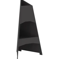 Cheminées-vidaXL Braise Noir 50 x 50 x 95 cm Acier Acier laminé &agrave; froid/noir