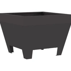 vidaXL Braise Noir 50 x 50 x 38 cm Acier