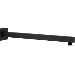 Plomberie-vidaXL Bras de support de douche Carré Inox 201 40 cm Noir