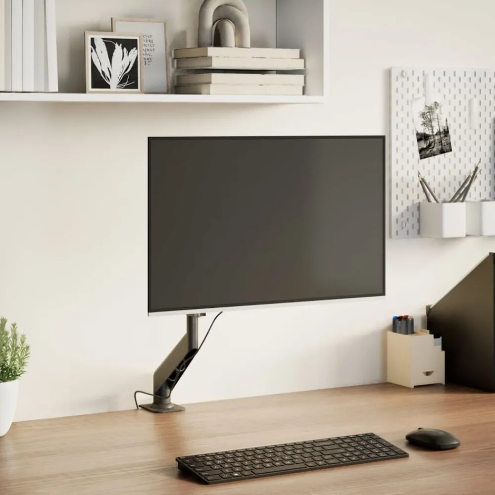 vidaXL Bras pour moniteur unique 27 pouces max ressort à gaz 10 kg