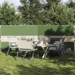 Loisirs De Plein Air-vidaXL Brise-vent de camping 344x120 cm imperméable Vert