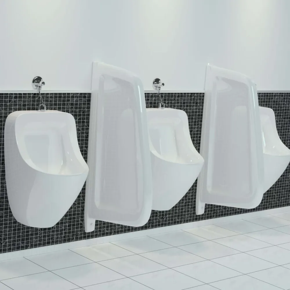 vidaXL Brise-vue pour urinoir mural Céramique Blanc