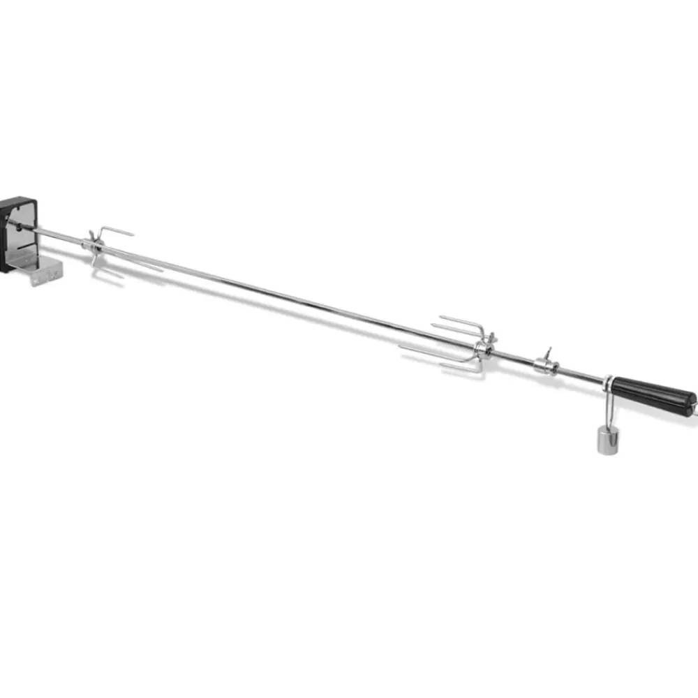 vidaXL Broche à rôtir avec moteur 1200 mm Acier