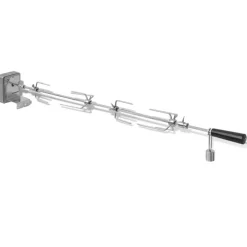 vidaXL Broche à rôtir avec moteur 1000 mm Acier