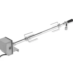 vidaXL Broche à rôtir avec moteur 900 mm Acier
