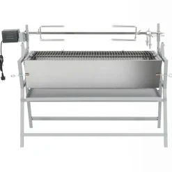 Arts De La Table & Arts Culinaires-vidaXL Broche à rôtir de barbecue Fer et acier inoxydable