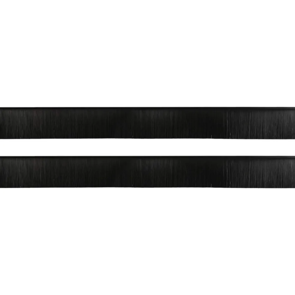 Matériaux De Construction-vidaXL Brosses de porte adhésives 2 pcs 100 cm Noir
