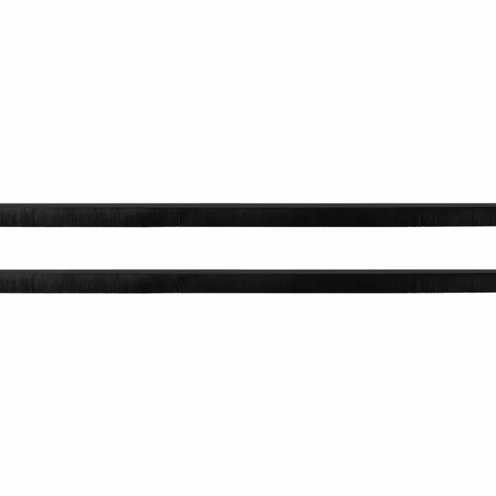 Matériaux De Construction-vidaXL Brosses de porte adhésives 2 pcs 100 cm Noir