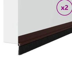 vidaXL Brosses de porte adhésives 2 pcs 100 cm