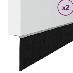 vidaXL Brosses de porte adhésives 2 pcs 100 cm