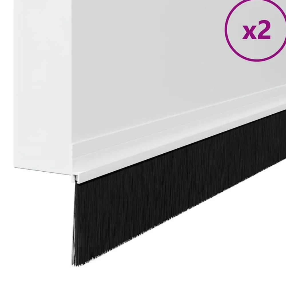 vidaXL Brosses de porte adhésives 2 pcs 100 cm