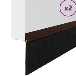 vidaXL Brosses de porte adhésives 2 pcs 100 cm
