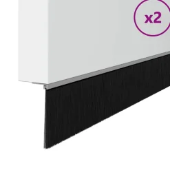 vidaXL Brosses d'étanchéité pour porte à visser 2 pcs 100 cm
