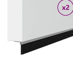 vidaXL Brosses d'étanchéité pour porte à visser 2 pcs 100 cm