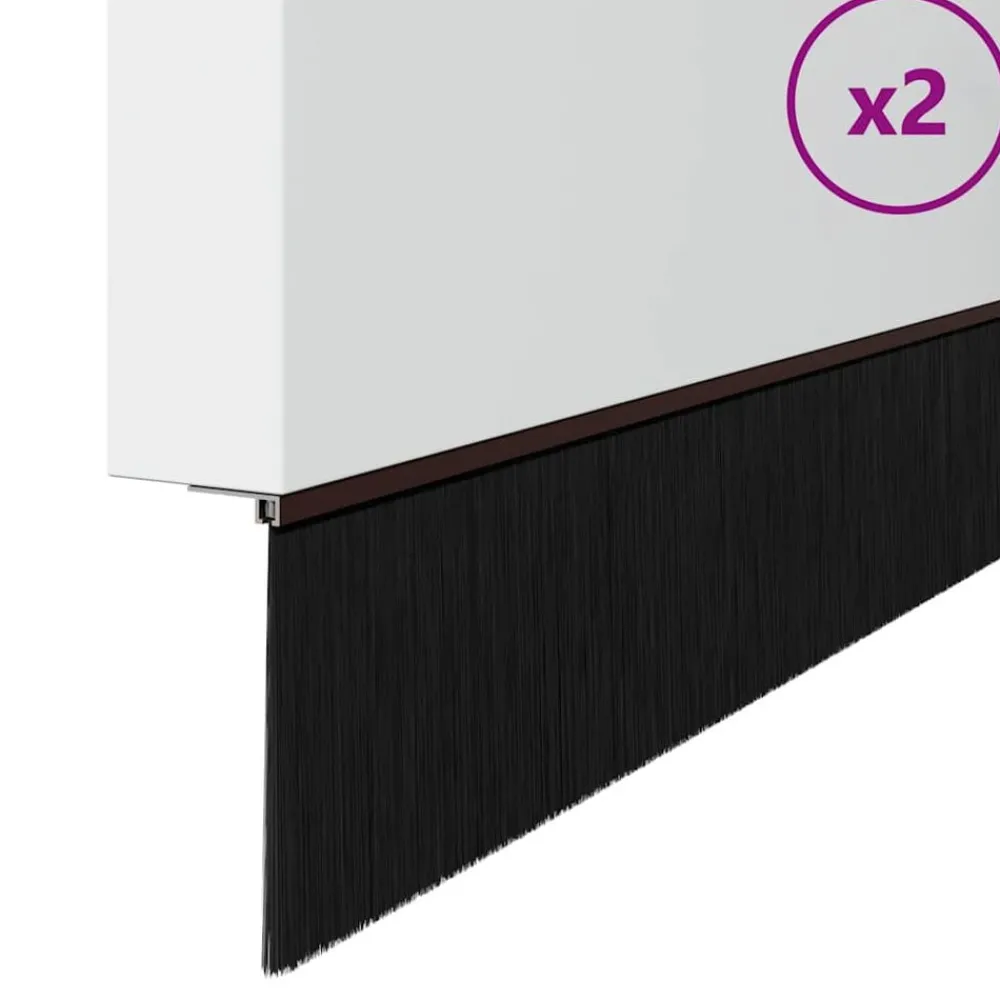 vidaXL Brosses d'étanchéité pour porte à visser 2 pcs 100 cm