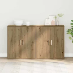 vidaXL Buffet 2 pcs Chêne artisanal 60 x 31 x 70 cm Bois d'ingénierie