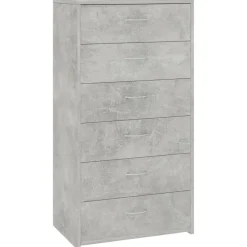 vidaXL Buffet avec 6 tiroirs 50x34x96 cm Bois d'ingénierie