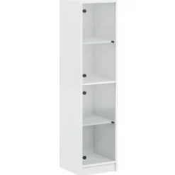 vidaXL Buffet avec portes en verre 35x37x142 cm