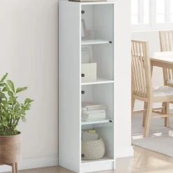 vidaXL Buffet avec portes en verre 35x37x142 cm