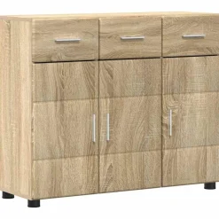 vidaXL Buffet avec étagère FLORIN Chêne Sonoma 88,5 x 30,5 x 73 cm