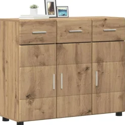 Ensembles De Meubles-vidaXL Buffet avec étagère FLORIN Chêne artisanal 88,5 x 30,5 x 73 cm chêne artisanal