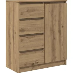 vidaXL Buffet avec tiroirs chêne artisanal 71x35x84 cm bois ingénierie
