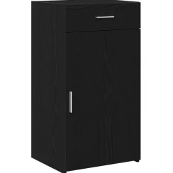 Armoires & Meubles De Rangement-vidaXL Buffet avec tiroir Chêne noir 50 x 42,5 x 93 cm Ch&ecirc;ne noir