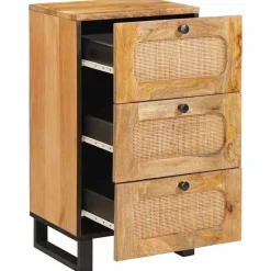vidaXL Buffet avec tiroir Marron 40 x 33 x 75 cm Bois de mangue massif