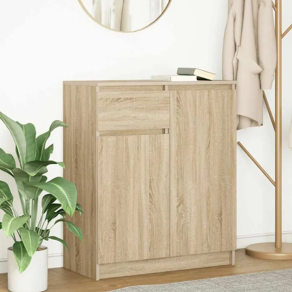 vidaXL Buffet avec tiroir chêne sonoma 71x35x84 cm bois d'ingénierie