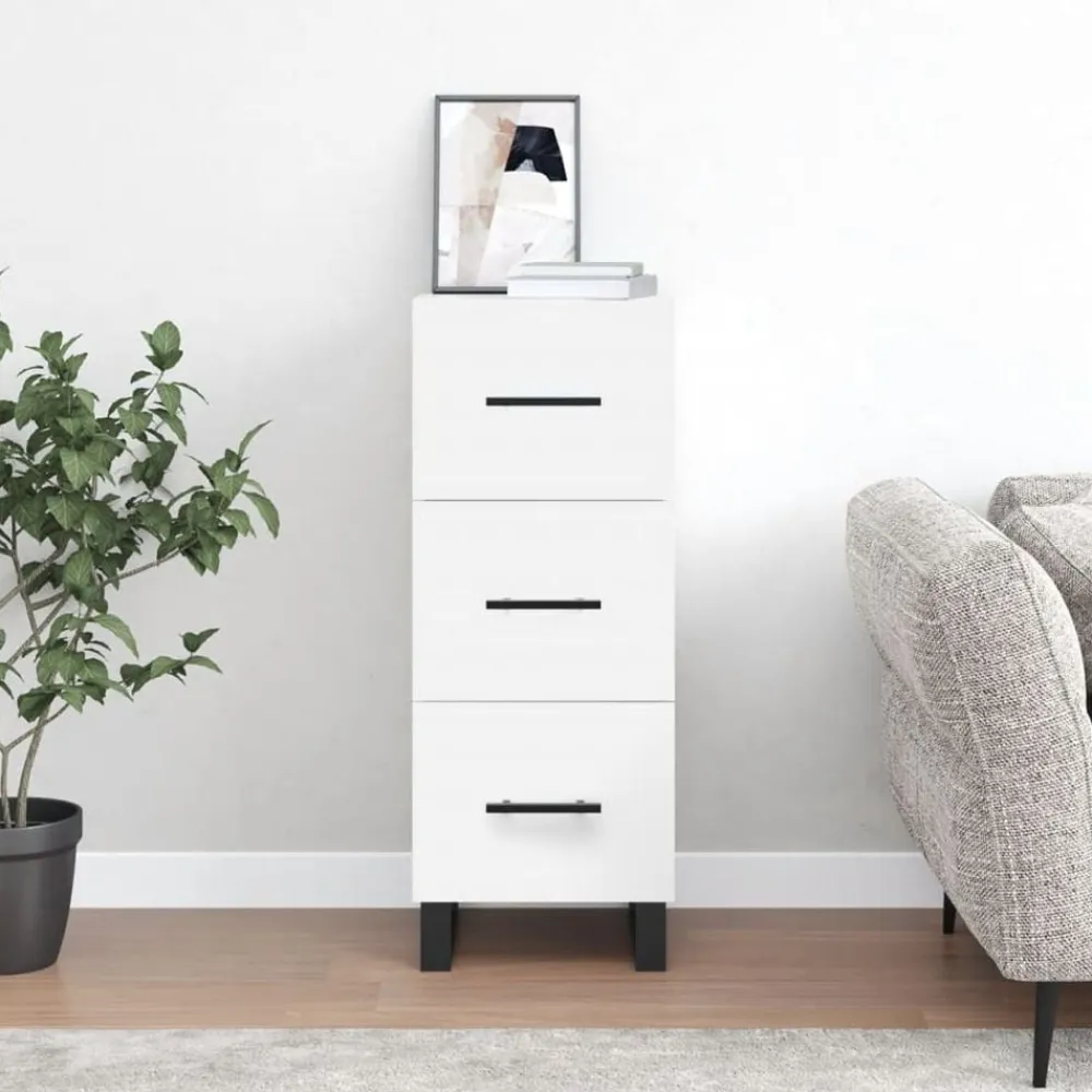 vidaXL Buffet 34,5x34x90 cm bois d'ingénierie