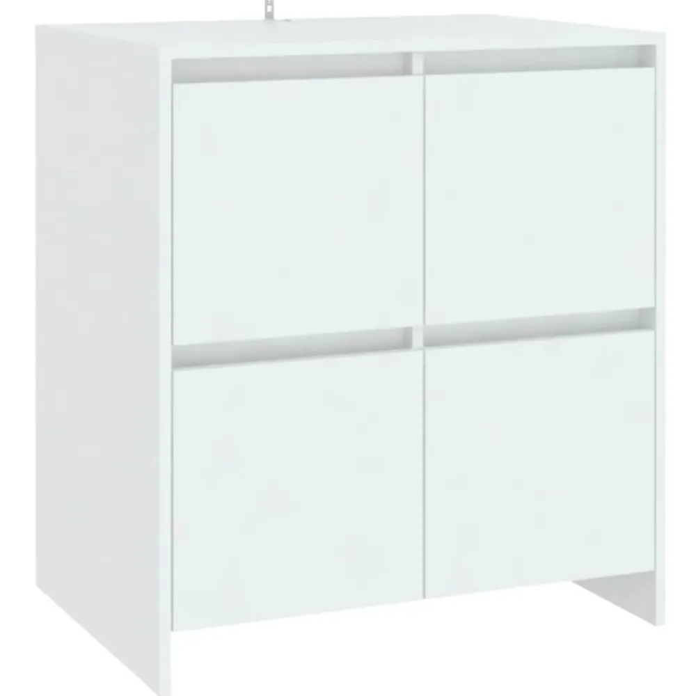 Armoires & Meubles De Rangement-vidaXL Buffet 70x41x75 cm Bois d'ingénierie Blanc