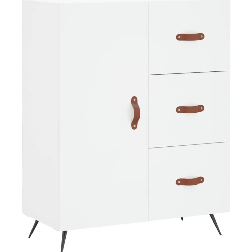 Armoires & Meubles De Rangement-vidaXL Buffet 69,5x34x90 cm bois d'ingénierie Blanc