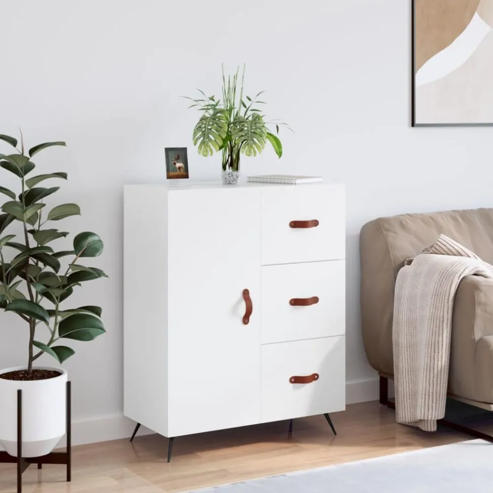 Armoires & Meubles De Rangement-vidaXL Buffet 69,5x34x90 cm bois d'ingénierie Blanc