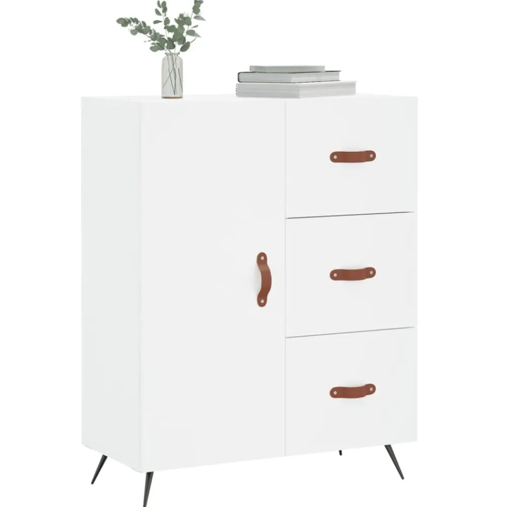 Armoires & Meubles De Rangement-vidaXL Buffet 69,5x34x90 cm bois d'ingénierie Blanc