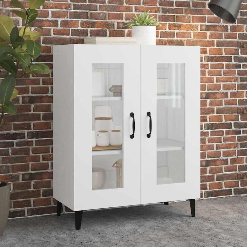 Armoires & Meubles De Rangement-vidaXL Buffet 69,5x34x90 cm bois d'ingénierie Blanc