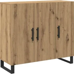 Armoires & Meubles De Rangement-vidaXL Buffet Chêne artisanal 90 x 34 x 80 cm Bois d'ingénierie ch&ecirc;ne artisanal