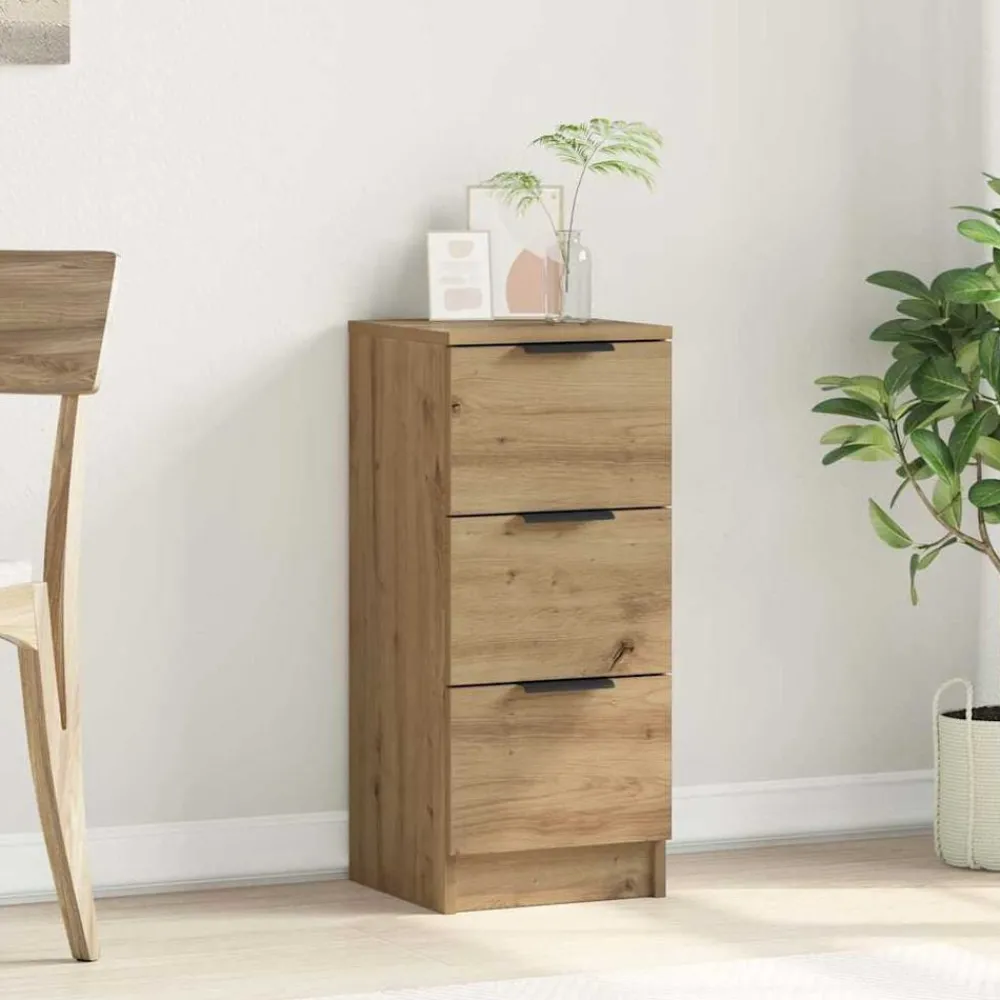 Armoires & Meubles De Rangement-vidaXL Buffet chêne artisanal 30x30x70 cm bois d'ingénierie chêne artisanal