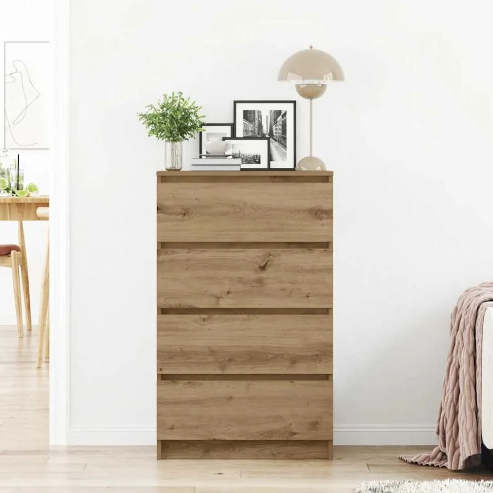 vidaXL Buffet chêne artisanal 60x35x98,5 cm bois d'ingénierie