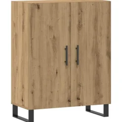 vidaXL Buffet chêne artisanal 69,5x34x90 cm bois d'ingénierie