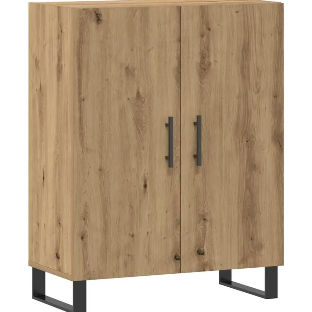vidaXL Buffet chêne artisanal 69,5x34x90 cm bois d'ingénierie