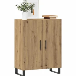 vidaXL Buffet chêne artisanal 69,5x34x90 cm bois d'ingénierie