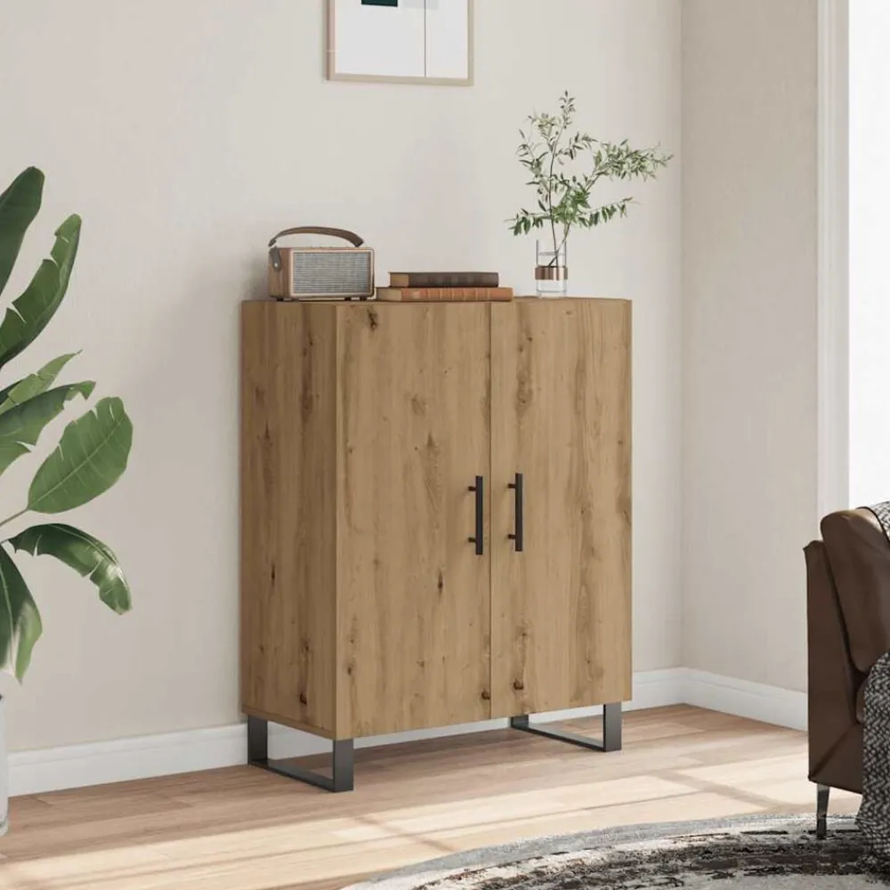 vidaXL Buffet chêne artisanal 69,5x34x90 cm bois d'ingénierie