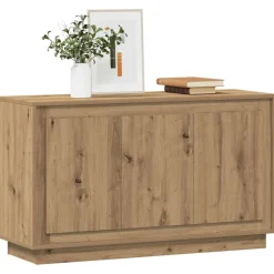 Armoires & Meubles De Rangement-vidaXL Buffet Chêne artisanal 102 x 35 x 55 cm Bois d'ingénierie ch&ecirc;ne artisanal