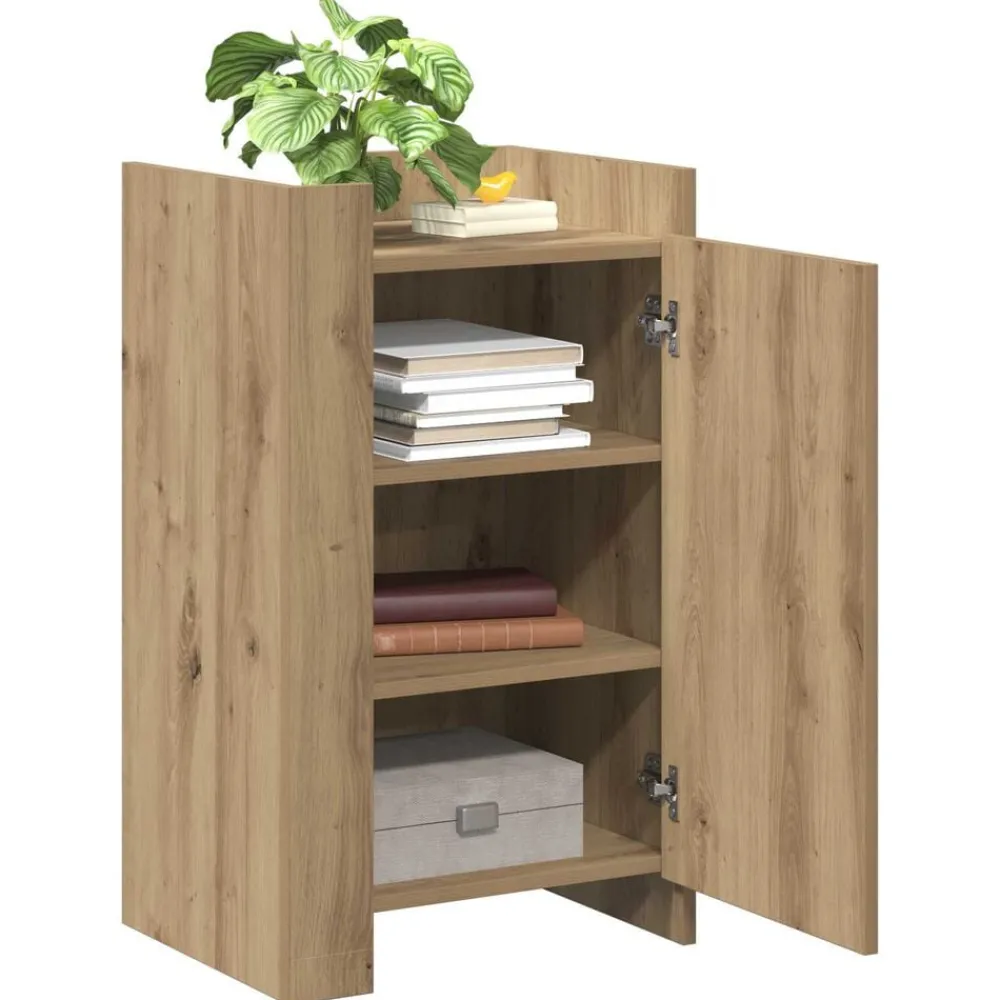 Armoires & Meubles De Rangement-vidaXL Buffet Chêne artisanal 45 x 35 x 75 cm chêne artisanal