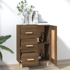 Armoires & Meubles De Rangement-vidaXL Buffet Chêne marron 69,5x34x90 cm Bois d'ingénierie Chêne marron
